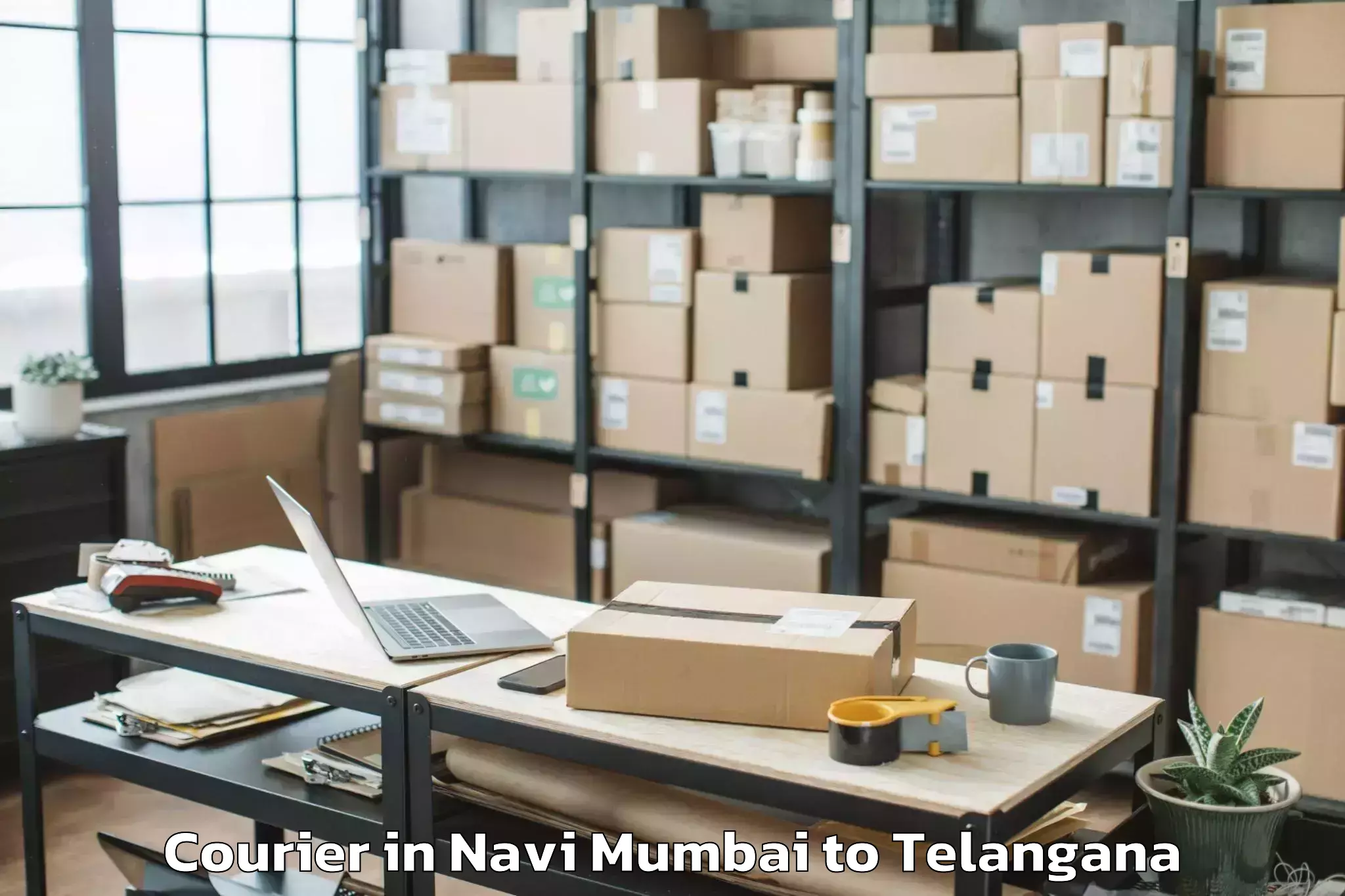 Book Navi Mumbai to Mancheral Courier Online